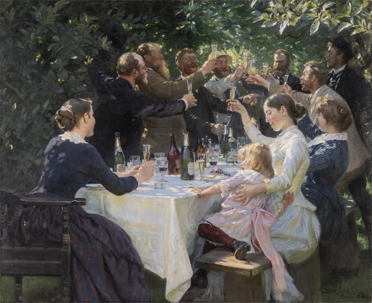 Festa degli artisti, Skagen (Peder Severin Krøyer) - Museo d'arte di Göteborg